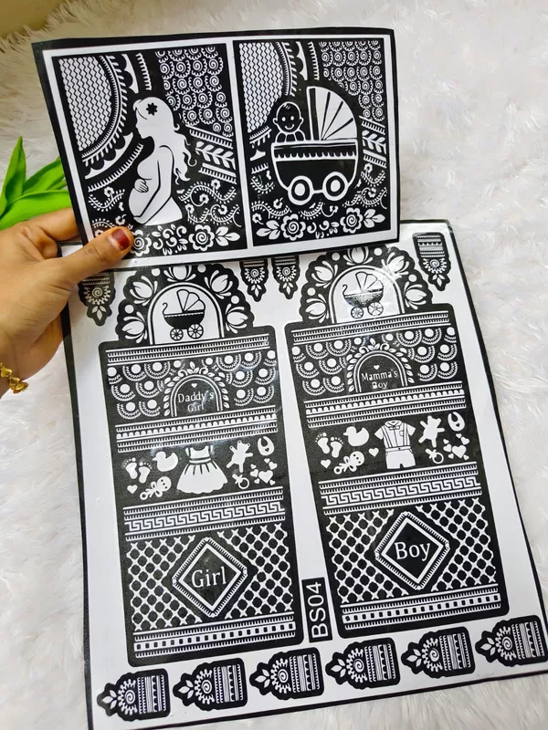 baby shower stencil