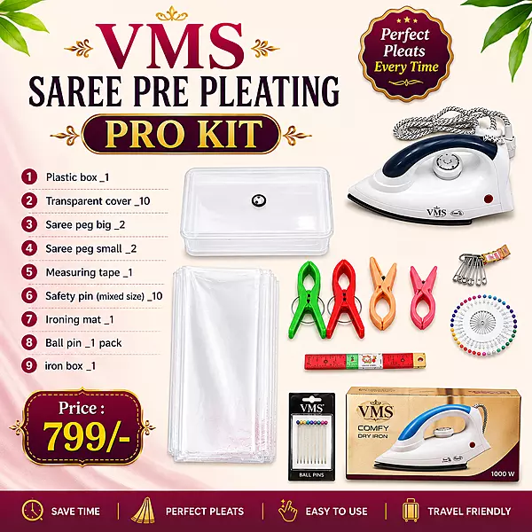 Saree pre pleating pro kit