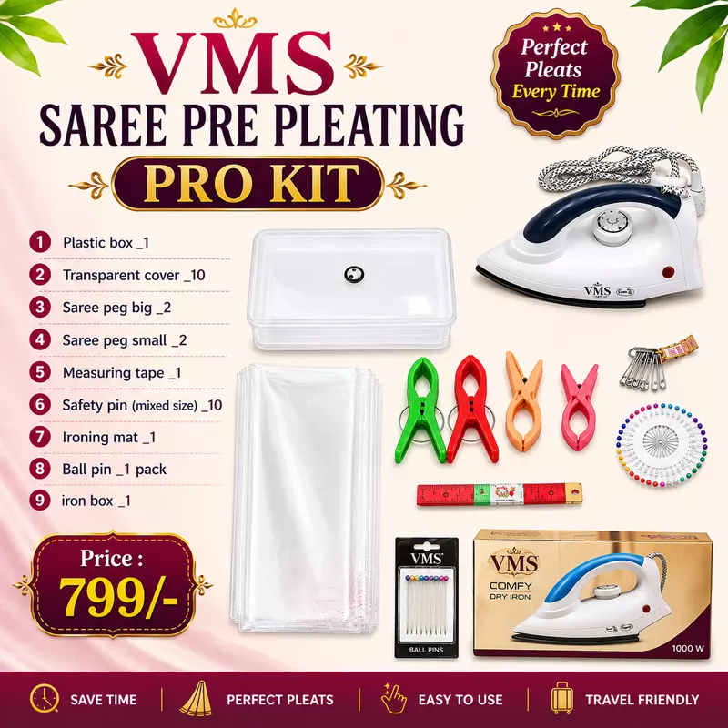 Saree pre pleating pro kit